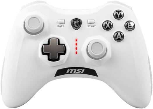MSI Force GC30 V2 Wireless Gaming Controller, Support PC and Android, Dual Vibration Motors Inside, USB 2.0 Interface, Additional D-PAD Cover, White | S10-43G0040-EC4