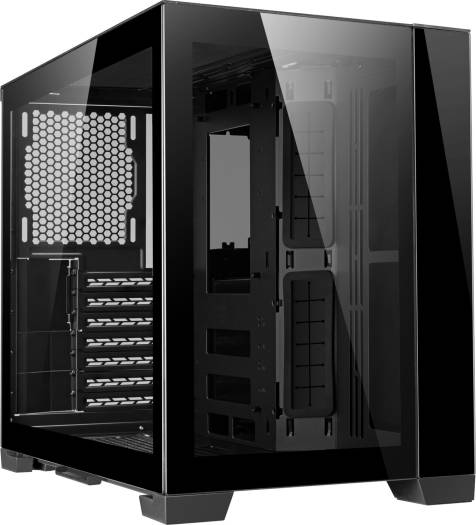 Lian Li PC-O11 Dynamic Mini Computer Case, SPCC+Tempered Glass+Aluminum Material, 120/140mm Fan, Up to 360mm Radiator, Up to 9x Fans, Black | G99.O11DMI-X.00