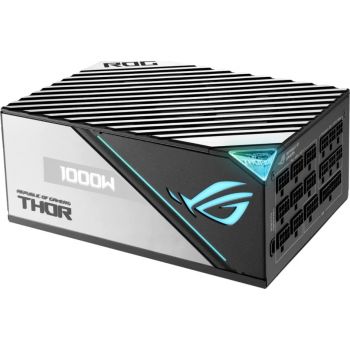 Asus Rog Thor 1000P2 ATX Power Supply Unit, With Aura Sync & OLED Display, 1000W Power, 80 Plus Platinum II Certification, 135mm PWM Fan, 0dB Cooling, Modular | 90YE00L1-B0NA00 / 90YE00L4-B0NA00