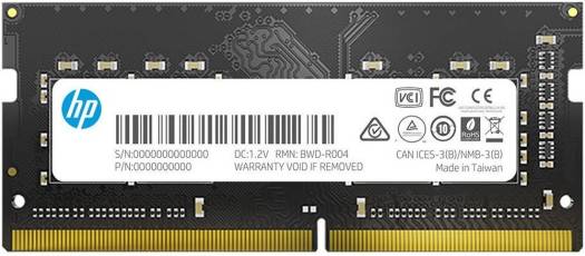 HP S1 32GB DDR4 SO-DIMM Desktop Memory, 3200MHz Clocking Speed, CL22 Latency, 1.20 Memory Voltage, 2Rx8 PC4, 260-Pin, Black | 2E2M9AA#UUF