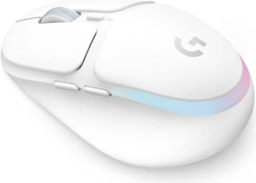 Logitech G705 Wireless Gaming Mouse, Six Buttons Fully Programmable, 40 Hour Gaming Battery, 100-8200 DPI Resolution, Lightsync RGB Lighting, White | 910-006368