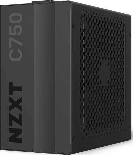 NZXT C750 - NP-C750M-UK - 750 Watt PSU - 80+ Gold Certified - Hybrid Silent Fan Control - Fluid Dynamic Bearings - Modular Design - Sleeved Cables - ATX Gaming Power Supply | NP-C750M-UK