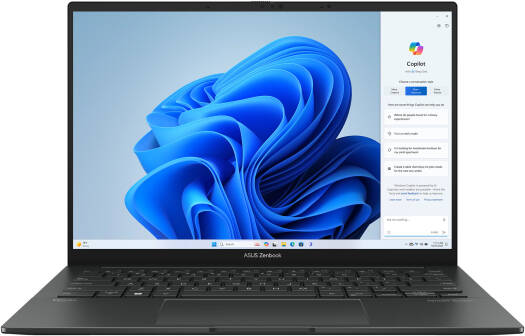 ASUS Zenbook 14 OLED Q415MA Laptop, 14" WUXGA OLED 60Hz Touch Display, Intel Core Ultra 5 Processor 125H, 8GB RAM, 512GB SSD, Intel Graphics, English Keyboard, Windows 11, Grey | 90NB11R7-M00H00