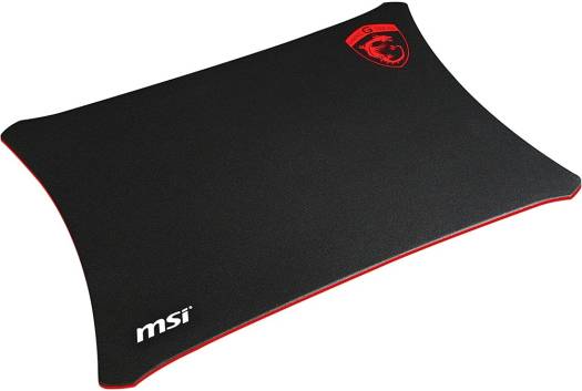 MSI Sistorm WaterProof Gaming MousePad, Anti-Slip Silicone Structured, Anti-Static 3D Surface, Polyester & Silicone Material, Black/Red | GF0-V000025-HXK