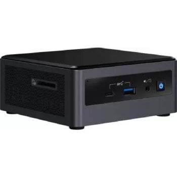 Intel NUC10FNH Performance Mini PC, 10th Gen Intel Core i5 Processor,  4GB RAM, 1TB HDD, 16GB Intel Optane Memory, No OS, With CN Cord, Single Pack, Black | BXNUC10i5FNHF6