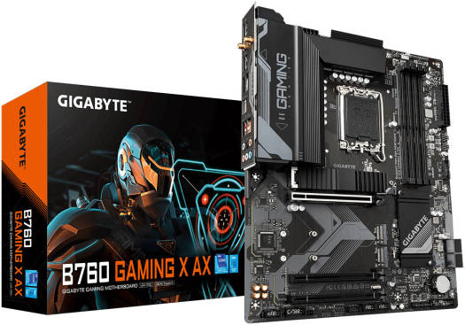 Gigabyte B760 Gaming X AX Rev1.0 LGA 1700 ATX Motherboard, Intel B760 Chipset, 4 x DDR5 DIMM, Up to 192 GB Support, 2.5GbE LAN, 802.11ax Wireless, PCIe 4.0x16, HDMI / Displayport | B760 Gaming X AX