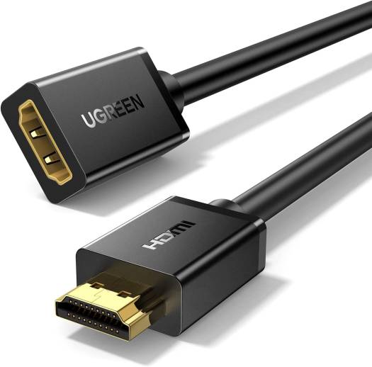 UGREEN HDMI Extension Cable 4K HDMI Extender Male to Female Compatible with Switch, PS5, PS4, Roku TV Stick, Blu Ray Player, Chromecast, Wii U, HDTV Laptop PC, 5M | 10146
