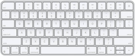Apple Magic Keyboard , English Layout, Wide Compatibility, Built-In Rechargeable Battery, Low-Profile, Compact Design, White | MK2A3LL/A