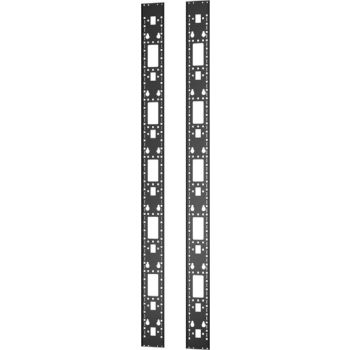 APC Easy Rack Vertical 0U Accessory Channel, 24U, Quantity 2, Black | ER7RCC24