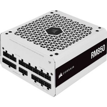 Corsair RM Series RM850 850 Watt Power Supply, 80 PLUS Gold, PSU, Fully Modular, ATX, White, UK, (2021) | CP-9020232-UK