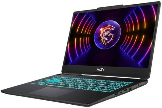 MSI Cyborg 15 Gaming Laptop, 15.6" FHD IPS 144Hz Display, Intel Core i7-13700H CPU, 16GB DDR5 RAM, 512GB SSD, 8GB NVIDIA RTX 4060, Backlit English-Arabic KB, Windows 11 Pro, Black | 9S7-15K111-460